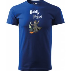 Sablio tričko s potiskem Hardly Potter modré