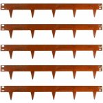 Unigardia kovový obrubník s hroty 15 cm corten 1 ks Délka: 10 m 10 ks x 1 metr – Hledejceny.cz