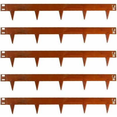 Unigardia kovový obrubník s hroty 15 cm corten 1 ks Délka: 10 m 10 ks x 1 metr – Hledejceny.cz