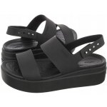 Crocs Sandály Brooklyn Low Wedge W 206453 Černá – Zboží Dáma