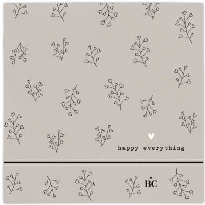 Bastion Collections ubrousky s květy Happy everything 12,5x12,5cm