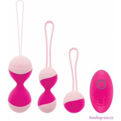 Kegel Collection Set 2 venušiných kuliček a 1 vibrační činky S Pleasures – Zboží Dáma