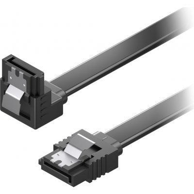 AlzaPower SATA 3.0 6Gbps 90° 0.5m černý APW-CBSA3905B – Hledejceny.cz