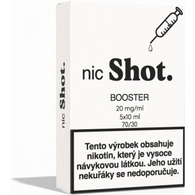 VAPOLAND nic Shot booster PG30/VG70 20 mg 5x10 ml – Hledejceny.cz