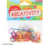 Kouzelné zaplétací gumičky pruhované mix barev 200 ks – Zboží Dáma