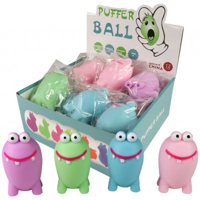 Míček antistresový mačkací antistresový balonek příšerka 4 barvy Světlo – Zboží Mobilmania