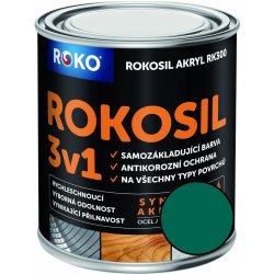 Rokosil 3v1 akryl RK 300 5400 zelená tmavá 0,6 L