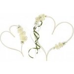 Ratanové srdce-krémové kytičky – Hledejceny.cz