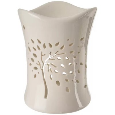 Indecor aroma lampa keramická strom života bílá 10 x 10 x 14 cm – Sleviste.cz