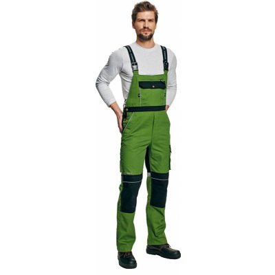 Australian Line Stanmore Green pracovní kalhoty s laclem zelené – Zboží Mobilmania