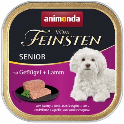 Animonda Vom Feinsten Senior Dog drůbeží a jehněčí maso 22 x 150 g – Zbozi.Blesk.cz