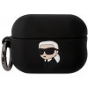 Pouzdro na sluchátka Karl Lagerfeld AirPods Pro cover Silicone Karl Head 3D KLAPRUNIKK