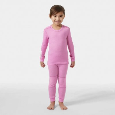 Helly Hansen Dětské termoprádlo z merino vlny LIFA růžové META PINK – Zboží Dáma