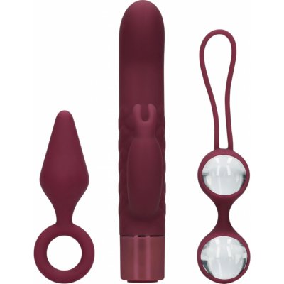 Loveline Sexplore - sada erotických pomůcek pro ženy - 3 kusy vínová – Zbozi.Blesk.cz