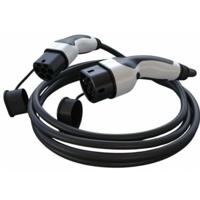 EcoVolter nabíjecí kabel pro elektromobily Typ2 11kW 3x16A 5m bílá koncovka s Tesla tlačítkem 3x16A 5m Tesla bílá | Zboží Auto