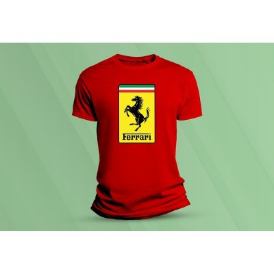 Sandratex dětské bavlněné tričko Ferrari červená – Zboží Dáma