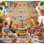 Amscan Banner Happy Birthday Tlapková patrola barevný 180 cm – Sleviste.cz