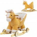Milly Mally Houpací koník s melodií a kolečky světle hnědý – Zboží Dáma