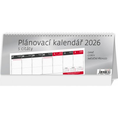 Stolní Helma Plánovací s citáty 2026 – Sleviste.cz
