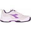 Dámské tenisové boty Diadora S.Shot W Clay - white/hyacinth violet