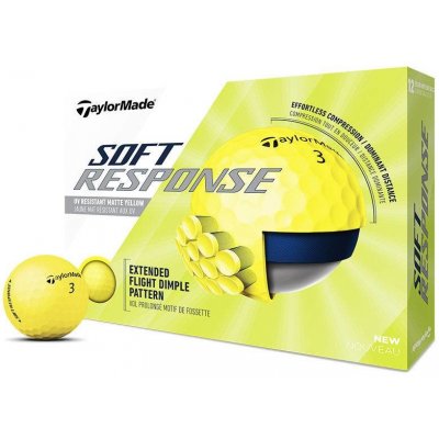 TaylorMade Soft Response 3-plášťový žlutá 3 ks – Zboží Dáma