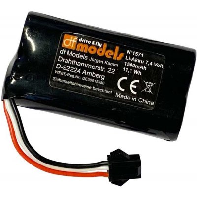 DF drive and fly models DF models LiPIon Aku 7,4V / 1500 mAh – Zboží Mobilmania