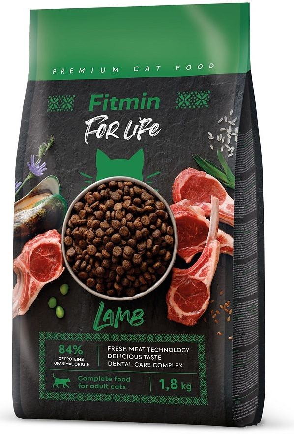 Fitmin For Life Adult Lamb pro kočky 1,8 kg