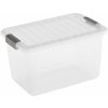 Úložný box KIS W BOX S 15L 38x25x23cm transparent/světle šedá