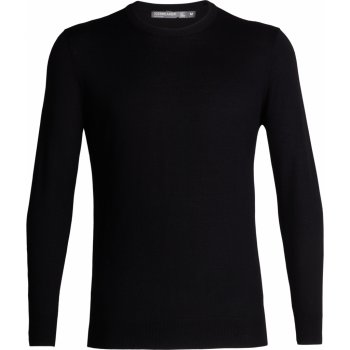 ICEBREAKER Mens Shearer Crewe Sweater, Black