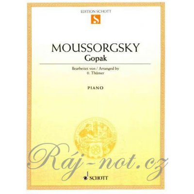 Gopak Russian Dance noty pro sólo klavír od Modeste Moussorgsky – Zboží Mobilmania