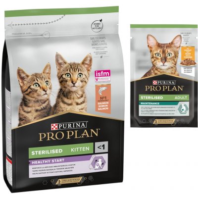 Pro Plan Sterilised Kitten Healthy Start Salmon 3 kg – Zboží Mobilmania