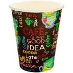 CWS papírový kelímek na horké nápoje 300 ml CTG Happy time – Zboží Dáma