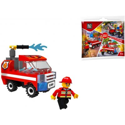 ICOM Blocki Hasiči hasičská stříkačka 54 ks – Zboží Dáma