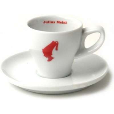Julius Meinl Šálek na kávu espresso bílý design JM logo espresso cup 75 ml – Zboží Mobilmania