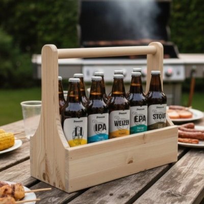 Nosič na pivo dřevěný na 10 lahví – Hledejceny.cz