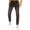 Pánské džíny Dstreet Černé pánské riflové kalhoty UX3211
