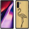 Pouzdro a kryt na mobilní telefon Samsung PROTEMIO 28240 BAMBOO Dřevěný kryt Samsung Galaxy Note 10 FLAMINGO (084)