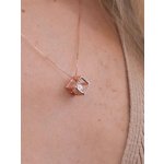 Pan Perla Stříbrný náhrdelník ve tvaru srdce s perlou 91/STR7 Růžová – Sleviste.cz