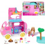 Barbie Chelsea 2 v 1 Karavan s panenkou – Zboží Mobilmania