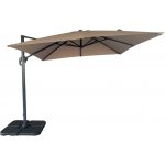 Nordic Living Hnědý slunečník Aza 295 x 295 cm – Hledejceny.cz