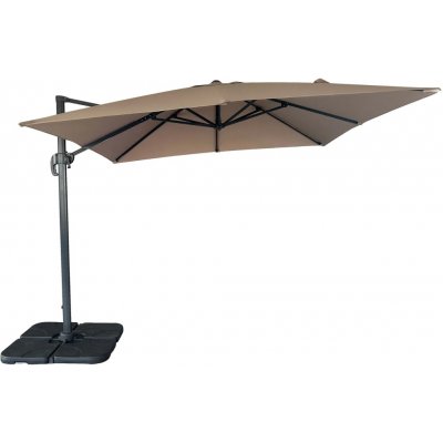 Nordic Living Hnědý slunečník Aza 295 x 295 cm – Hledejceny.cz