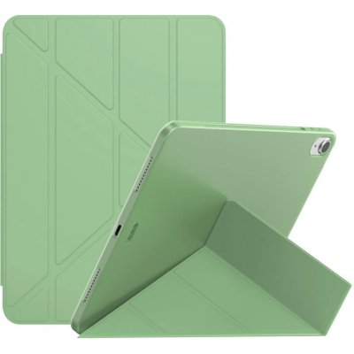 SES 2v1 Smart flip cover zadní silikonový ochranný obal pro Apple iPad Air 5 10.9" 2022,M1 světle zelený 10510