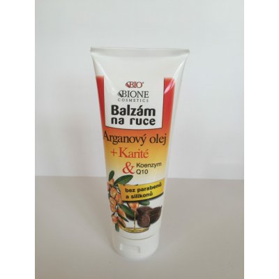 Bione Cosmetics Arganový olej + Karité balzám na ruce 200 ml – Hledejceny.cz
