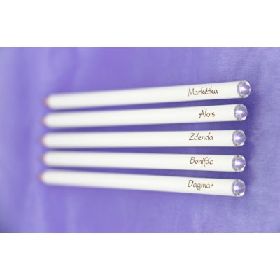 Svatební tužky Swarovski s různými jmény – Zboží Dáma