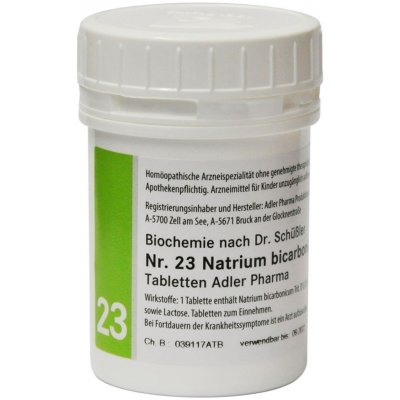 Adler Pharma Schüsslerovy soli Nr. 23 Natrium bicarbonicum D12 400 tablet – Hledejceny.cz