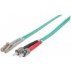síťový kabel Intellinet 751124 Fiber Optic Patch, Duplex, Multimode, ST/LC, 50/125 µm, OM3, 3m, (10.0 ft.), aqua