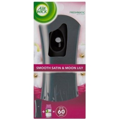 Air Wick Freshmatic strojek černý a náplň Jemný satén a měsíční lilie 250 ml – Zbozi.Blesk.cz