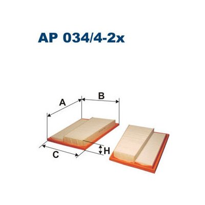 Vzduchový filtr FILTRON AP 034/4-2x – Hledejceny.cz
