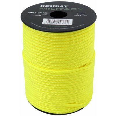 KOMBAT šňůra PARA CORD ø 3 mm / 100 m NEON Yellow – Hledejceny.cz