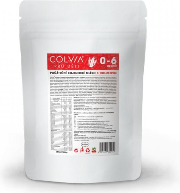 Colvia sušená mléčná výživa s colostrem 0-6 měsíců 1500 g